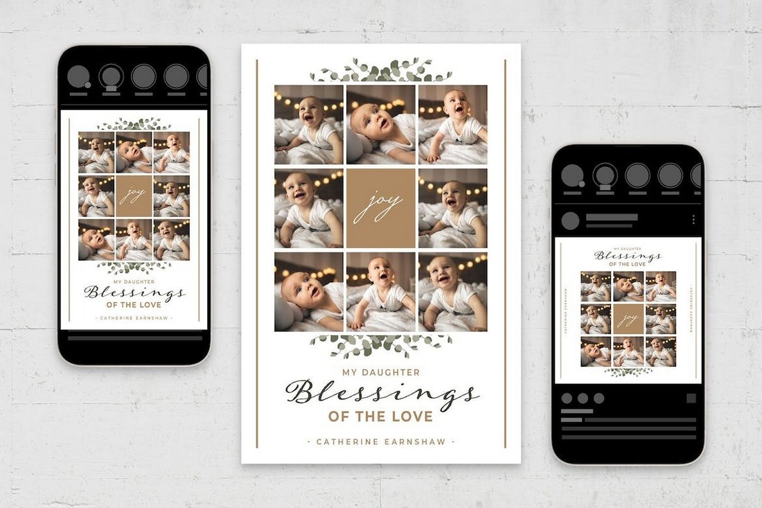 Photo Collage Postcard & Flyer Template