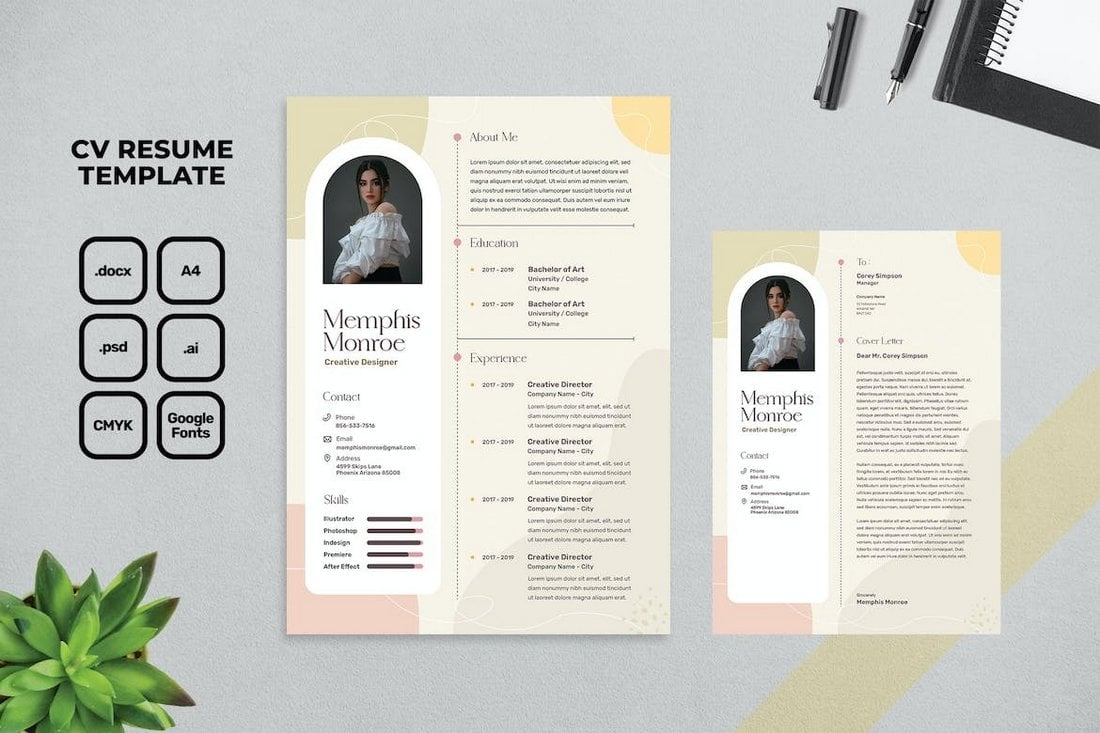 Photoshop Resume Template for Designers