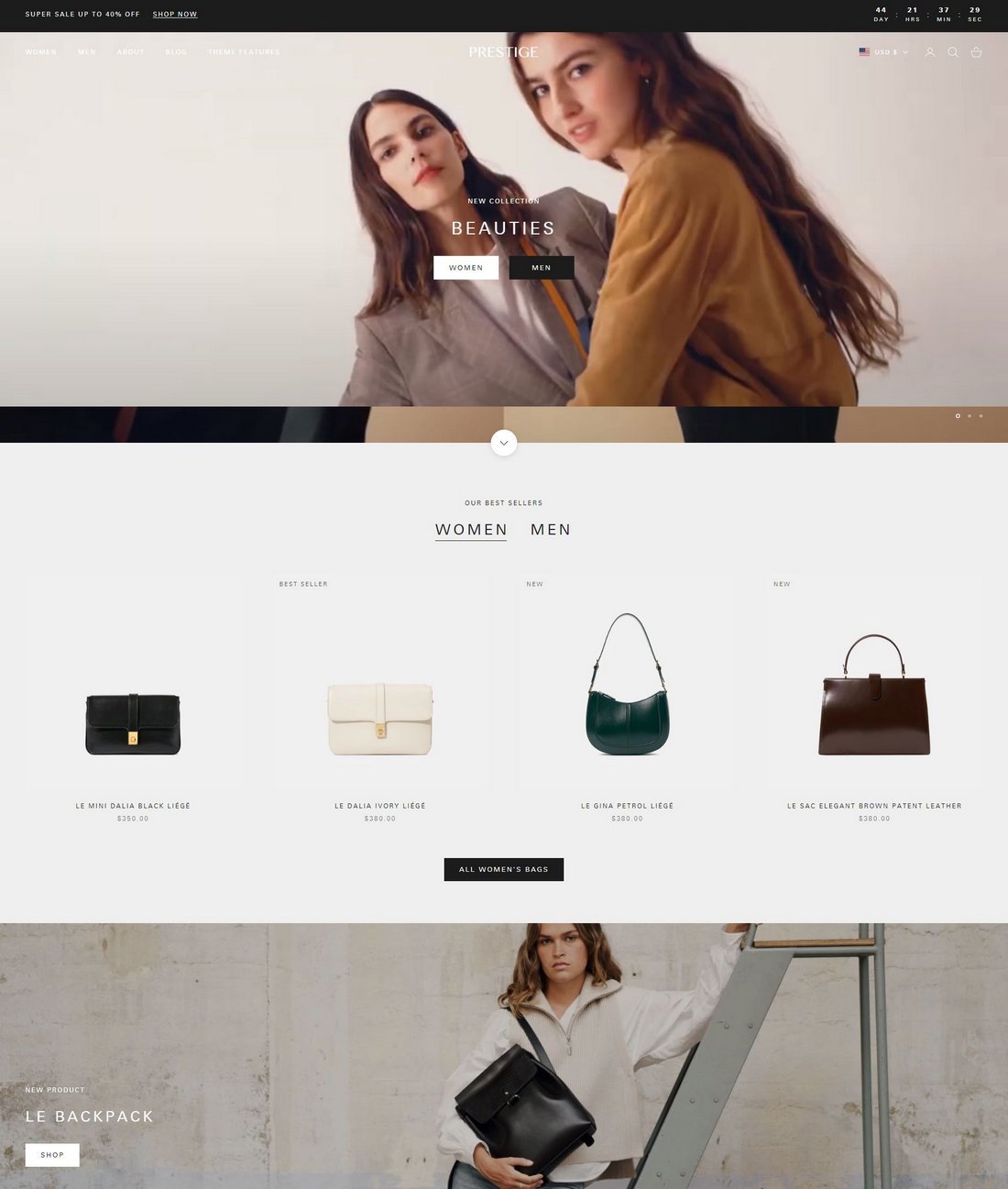 Prestige - Fashion Store Shopify Theme