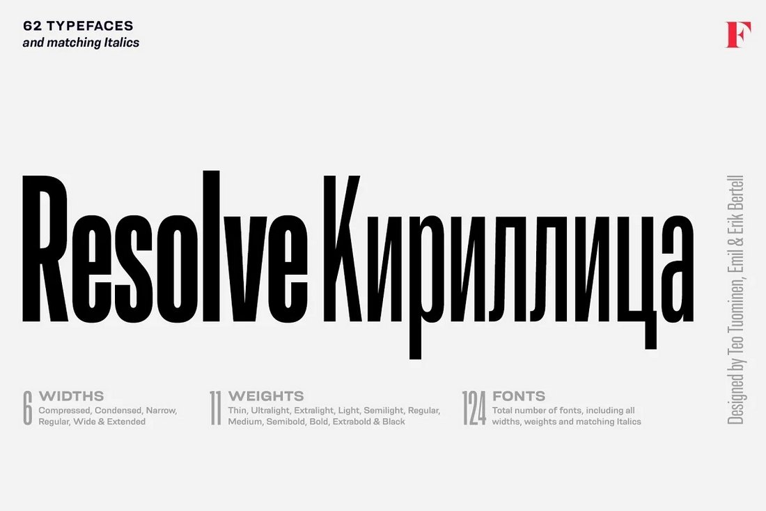 Resolve Sans - Free Cyrillic Fonts