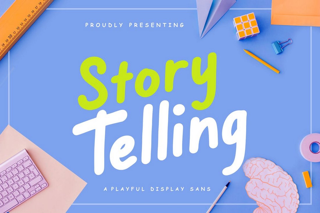 Story Telling - Fun Condensed Font