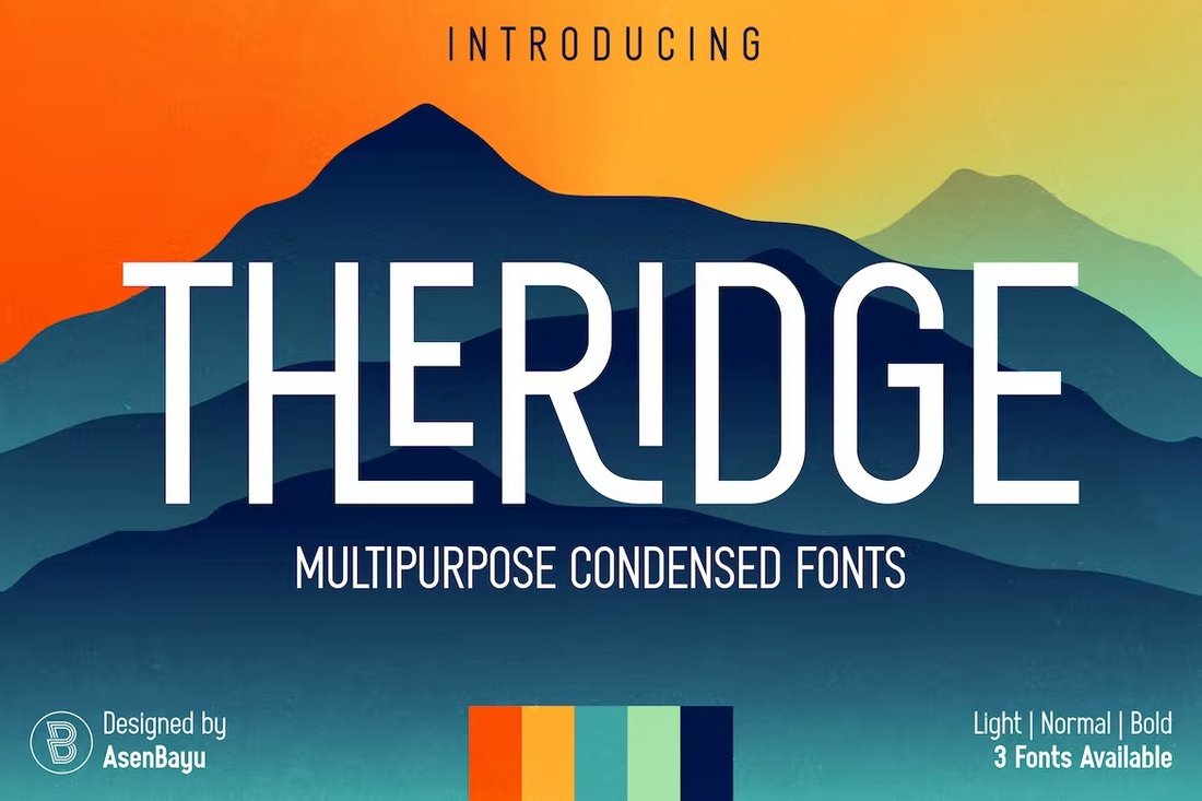 Theridge - Multipurpose Condensed Font