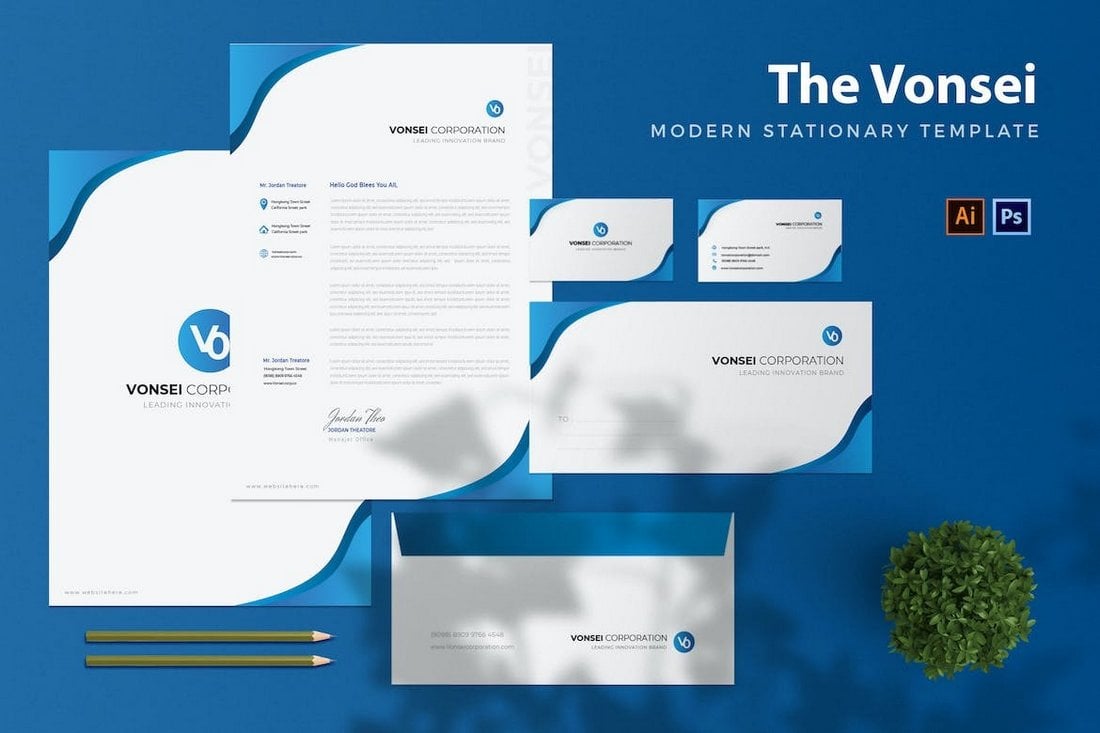Vonsei - Corporate Business Stationary Templates